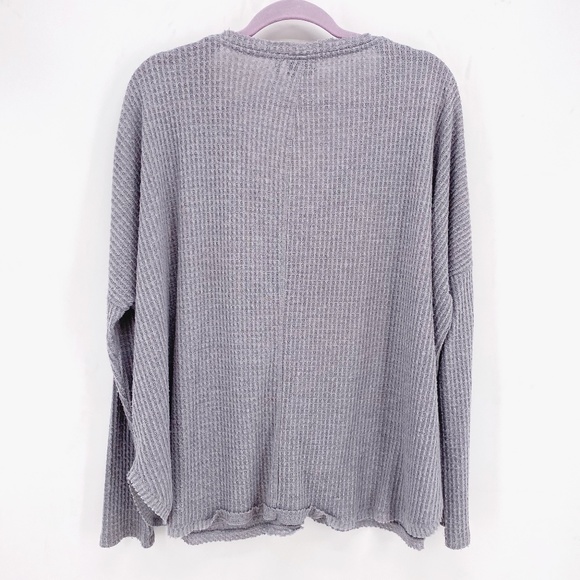 Out From Under Jojo Button Front Thermal Top - Picture 6 of 8